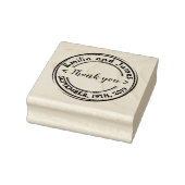 独自のラウンドをラバ結婚ーに感謝してい作成する ラバースタンプ (スタンプ)