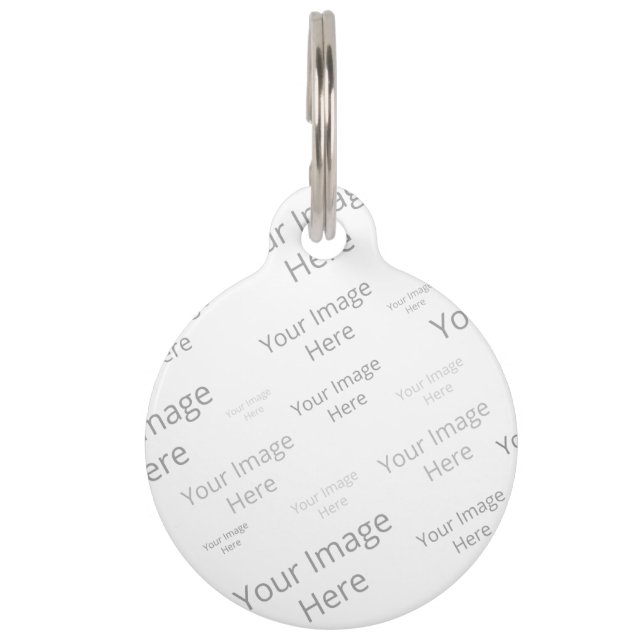 独自のラウンドカスタムペットタグの作成 ペット　ネームタグ (正面)