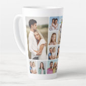 独自のラウンドコーナーを作成12フォトコラージュ カフェラテマグ (左アングル)