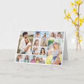 独自のラウンドコーナーを作成12フォトコラージュ カード (黄色い花)