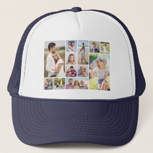 独自のラウンドコーナーを作成12フォトコラージュ キャップ (正面)