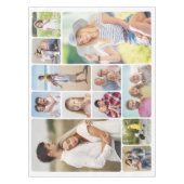 独自のラウンドコーナーを作成12フォトコラージュ テーブルクロス (正面)