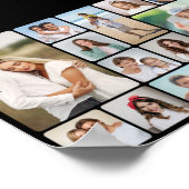 独自のラウンドコーナーを作成12フォトコラージュ ポスター (角)