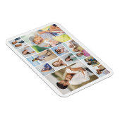 独自のラウンドコーナーを作成12フォトコラージュ マグネット (右側)