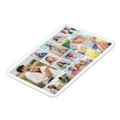 独自のラウンドコーナーを作成12フォトコラージュ マグネット (左側)