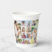 独自のラウンドコーナーを作成12フォトコラージュ 紙コップ (裏面)