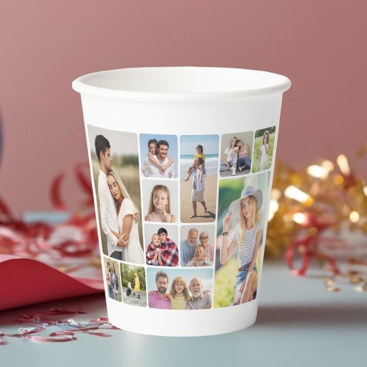 独自のラウンドコーナーを作成12フォトコラージュ 紙コップ