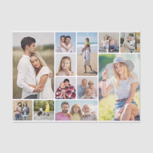 独自のラウンドコーナーを作成12フォトコラージュ 薄葉紙 (正面)