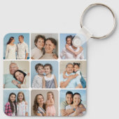 独自のラウンドコーナーを作成9 Photo Collage キーホルダー (裏面)