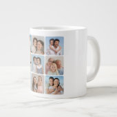 独自のラウンドコーナーを作成9 Photo Collage ジャンボコーヒーマグカップ (正面右)