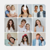 独自のラウンドコーナーを作成9 Photo Collage メタルオーナメント (裏面)