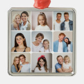 独自のラウンドコーナーを作成9 Photo Collage メタルオーナメント (正面)