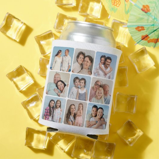 独自のラウンドコーナーを作成9 Photo Collage 缶クーラー (インサイチュ 夏)