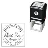 独自のラウンドスクリプトロゴを作成する セルフインキングスタンプ (インサイチュ)