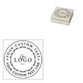 独自のラウンドモダン差出人住所ゴムの作成 ラバースタンプ (押印)