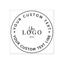 独自のラウンドモダン差出人住所ゴムの作成 ラバースタンプ