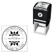 独自のラウンドモダン差出人住所 セルフインキングスタンプ (インサイチュ)