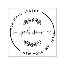 独自のラウンドモダン差出人住所