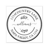 独自のラウンドリターンをモダン作成する セルフインキングスタンプ (デザイン)