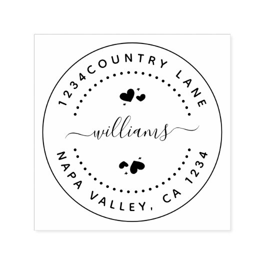 独自のラウンドリターン自己インク入力スタンプの作成 セルフインキングスタンプ (デザイン)