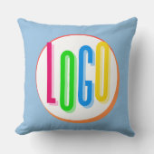 独自のラウンドロゴテンプレートプロトタイプの作成 クッション (正面)