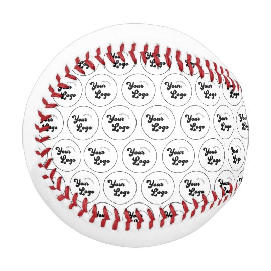 独自のラウンドロゴパターンビジネスを作成 野球ボール (正面左)