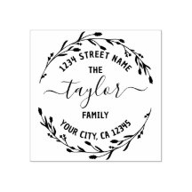 独自のラウンド差出人住所ファミリ名を作成R