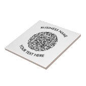 独自のラウンドQRコードスキャンミニマルシンプル タイル (側面)