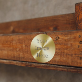 独自のラジアルブラシ付き14K金ゴールドメタリックを作成 ラウンドシール