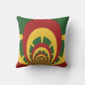 独自のラスタカラーカラフルホームデコルの作成 クッション (裏面)