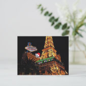 独自のラスベガスのクリスマスポストカードをパーソナライズ ポストカード (スタンド正面)