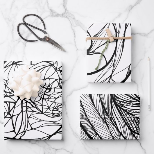 独自のラッピング紙フラットシートセット3 ラッピングペーパーシート (正面)