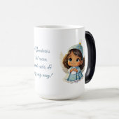 独自のラテンエンジェルブルークリスマスを作成 モーフィングマグカップ (正面右)