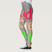 独自のラヴィーレッドゴールデングリーンラスタ色を作成 レギンス (左)