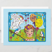 独自のリアリティを作成_フラット紙シート11"x8.5" (正面/裏面)