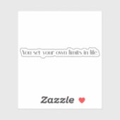 独自のリミットカスタム付きビニールシール シール (シート)