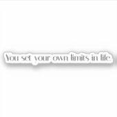 独自のリミットカスタム付きビニールシール シール (正面)