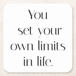 独自のリミット紙コースター スクエアペーパーコースター