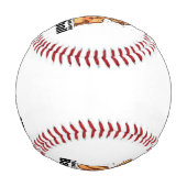 独自のリーグ 野球ボール (裏面)