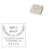 独自のリース名とスクリプト名の差出人住所 ラバースタンプ (押印)