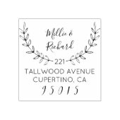 独自のリース名とスクリプト名の差出人住所 ラバースタンプ (インプリント)