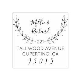 独自のリース名とスクリプト名の差出人住所 ラバースタンプ