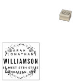 独自のリース結婚差出人住所の作成 ラバースタンプ (押印)