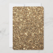 独自のルクスのグリッター結婚プリントの作成 招待状 (裏面)