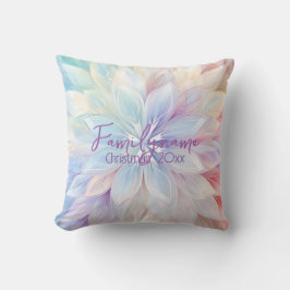 独自のレインボークリスマスポインセチアを作成 クッション