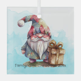 独自のレインボーハーレクインクリスマス格言を作成 ガラスオーナメント