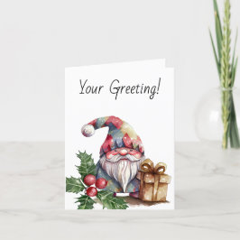 独自のレインボーハーレクインクリスマス格言を作成 シーズンカード