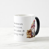 独自のレインボーハーレクインクリスマス格言を作成 モーフィングマグカップ (正面右)