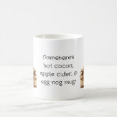 独自のレインボーハーレクインクリスマス格言を作成 モーフィングマグカップ (中央)