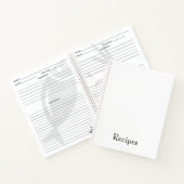 独自のレシピのパーソナライズされた作成 ノートブック (内部)